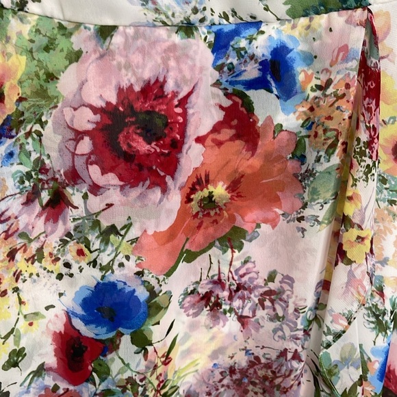 Danny and Nicole Women’s Faux Wrap Floral Sheath Garden Dress Plus Size 24W - Picture 14 of 14